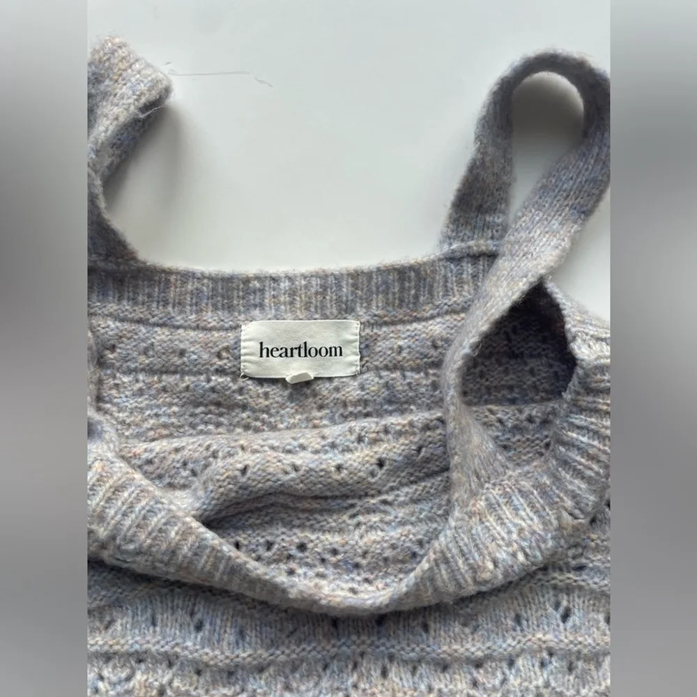 Heartloom Grey Lavender Knit 2-Piece Set sweater cardigan Size Small co ord - Picture 7 of 11